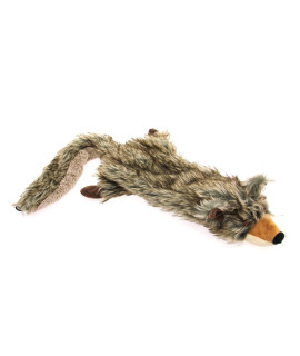 Zanies Unstuffies Critter Dog Toy - Coyote